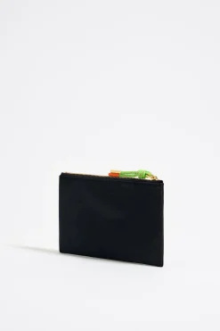 New BIMBA Y LOLA Cartera Doble Nylon Negra