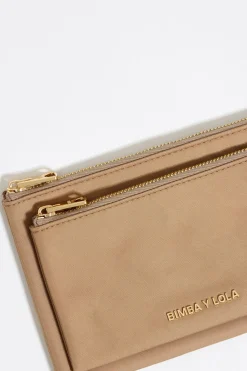 Online BIMBA Y LOLA Cartera Doble Nylon Tostada