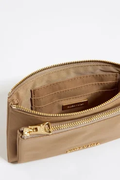 Online BIMBA Y LOLA Cartera Doble Nylon Tostada