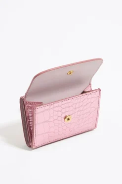 Cheap BIMBA Y LOLA Cartera Grabado Cocodrilo Rosa Claro