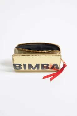 Shop BIMBA Y LOLA Cartera Piel Oro