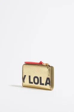 Shop BIMBA Y LOLA Cartera Piel Oro