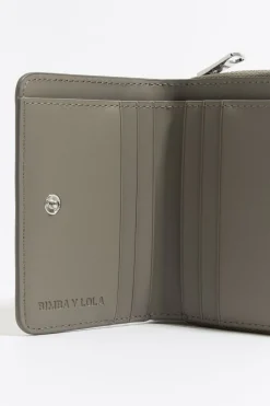 Best BIMBA Y LOLA Cartera Solapa Grabado Cocodrilo Plata