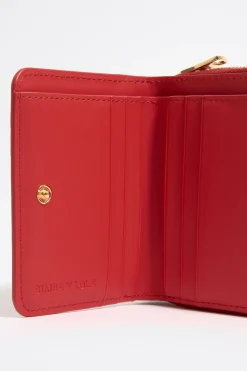 Store BIMBA Y LOLA Cartera Solapa Grabado Cocodrilo Roja