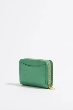 Flash Sale BIMBA Y LOLA Cartera Solapa Grabado Cocodrilo Verde