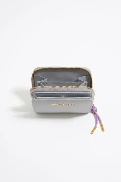 Shop BIMBA Y LOLA Cartera Solapa Nylon Lila Empolvado