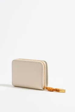 Cheap BIMBA Y LOLA Cartera Solapa Piel Blanco Roto