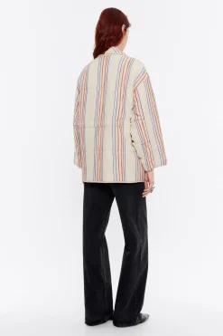 Best BIMBA Y LOLA Cazadora Acolchada Algodon Rayas Arena