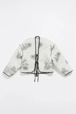 Clearance BIMBA Y LOLA Cazadora Corta Acolchada Canary Pop Blanca