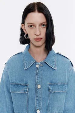 Best BIMBA Y LOLA Cazadora Denim Larga Azul