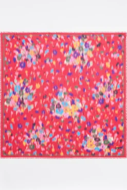 Sale BIMBA Y LOLA Chal Flores Difuminadas En Grupos Fresa