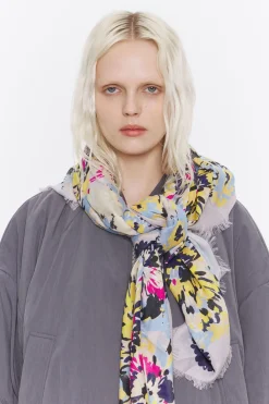 Online BIMBA Y LOLA Chal Flores Rotulador Fondo Lila