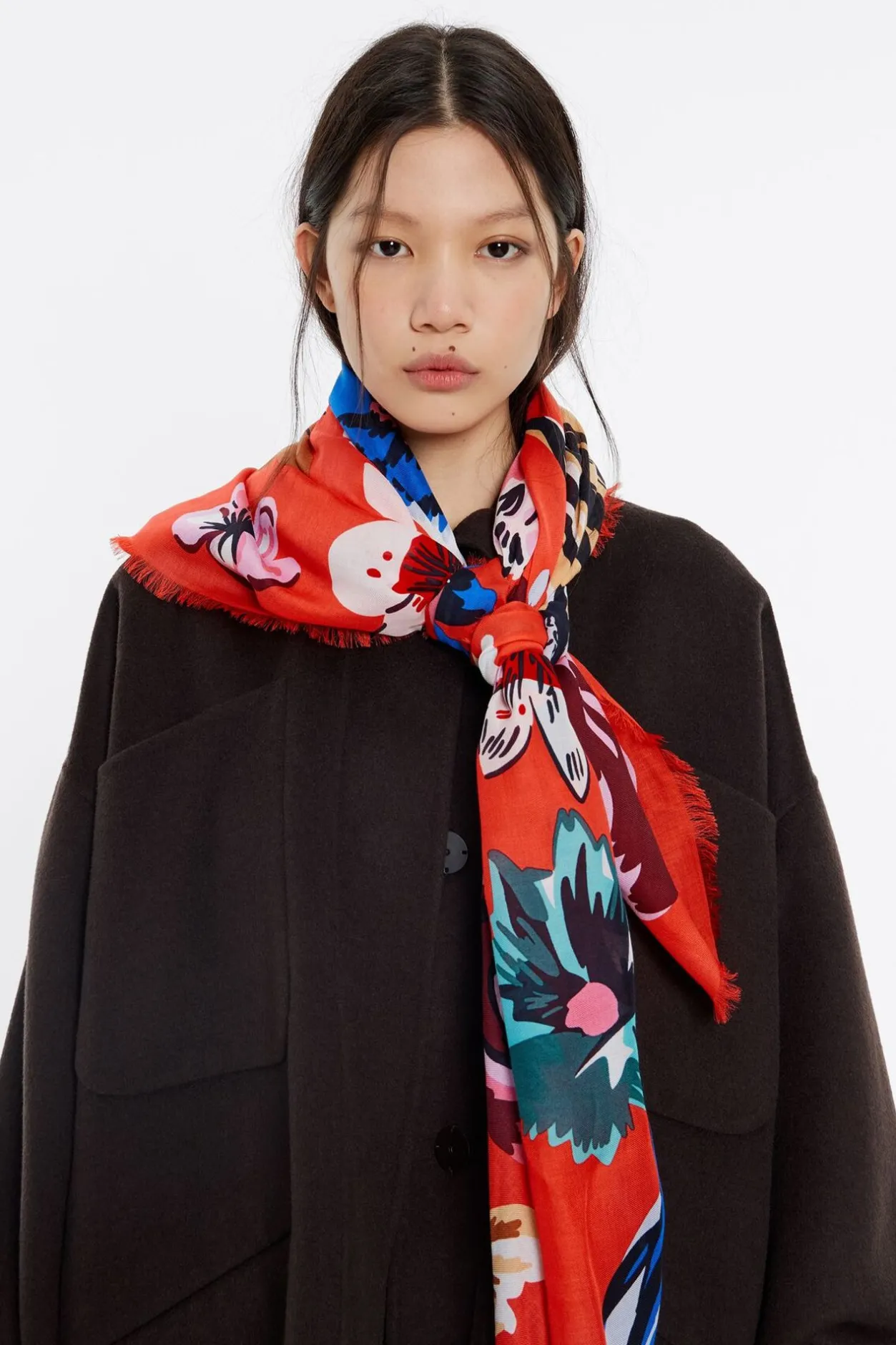 Online BIMBA Y LOLA Chal Flores Xl Coral