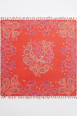 Outlet BIMBA Y LOLA Chal Pasley Acuarela Rojo