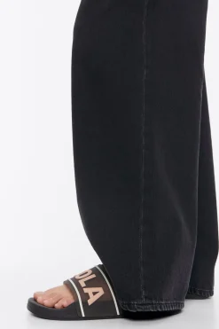 Fashion BIMBA Y LOLA Chancla Pala Logo Negra