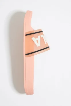 Online BIMBA Y LOLA Chancla Pala Logo Rosa