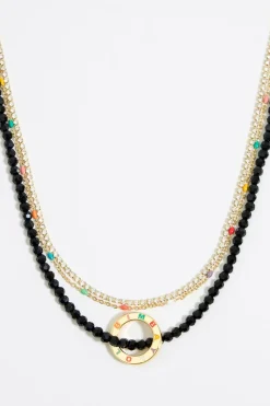 Discount BIMBA Y LOLA Collar Cadena Cristales Dorado