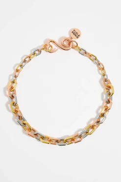 Cheap BIMBA Y LOLA Collar Cadena Hexagonal Tricolor