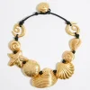 Clearance BIMBA Y LOLA Collar Caracolas Dorado Mate