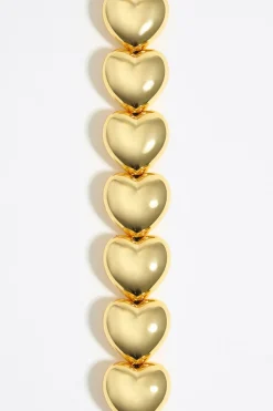 Cheap BIMBA Y LOLA Collar Corazones Dorado