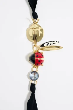 Store BIMBA Y LOLA Collar Cristal Y Mariquita Rojo