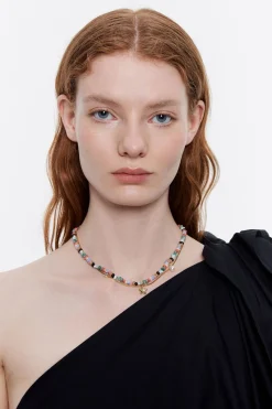 Best BIMBA Y LOLA Collar Doble Caracolas Y Piedras Multicolor