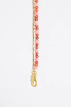 Store BIMBA Y LOLA Collar Doble Estrella De Mar Y Cadena Coral