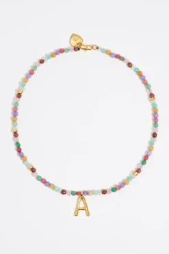 Flash Sale BIMBA Y LOLA Collar Letra A Piedras Multicolores