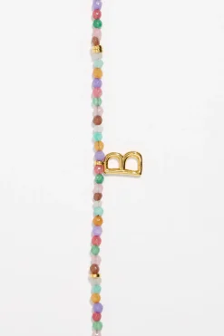 Flash Sale BIMBA Y LOLA Collar Letra B Piedras Multicolores