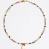 Sale BIMBA Y LOLA Collar Letra C Piedras Multicolores