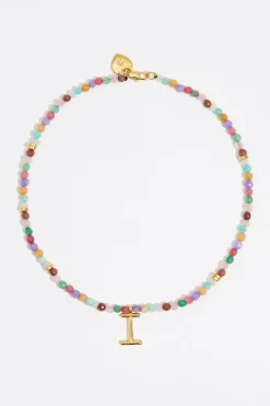 Best Sale BIMBA Y LOLA Collar Letra I Piedras Multicolores