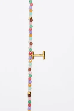 Best Sale BIMBA Y LOLA Collar Letra I Piedras Multicolores