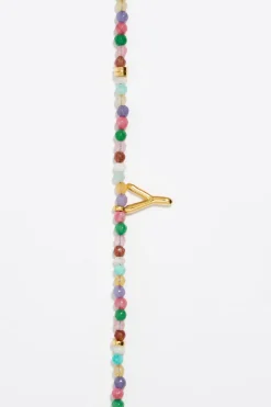 Online BIMBA Y LOLA Collar Letra Y Piedras Multicolores