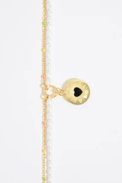 Cheap BIMBA Y LOLA Collar Logo Candy Corazon Negro