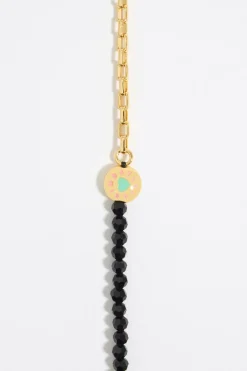 Store BIMBA Y LOLA Collar Logo Candy Cristales Dorado