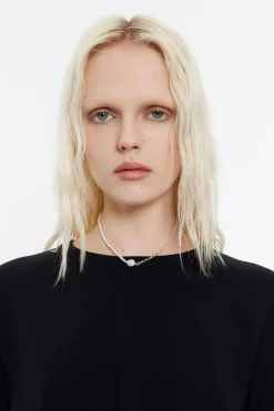 Cheap BIMBA Y LOLA Collar Logo Candy Perlas Plateado