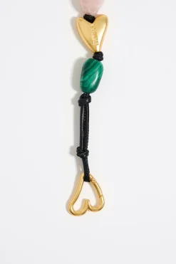 Sale BIMBA Y LOLA Collar Piedras Hoja Dorado Mate