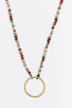 Cheap BIMBA Y LOLA Collar Piedras Multicolores Dorado
