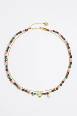 Online BIMBA Y LOLA Collar Piedras Multicolores Y Corazon
