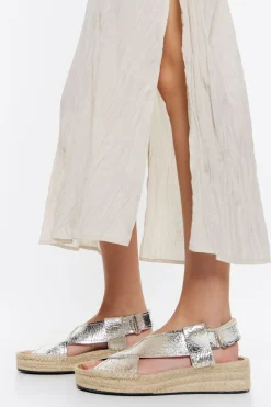 Flash Sale BIMBA Y LOLA Cuna Yute Piel Plata