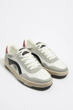 Cheap BIMBA Y LOLA Deportiva Cupsole Piel Blanca