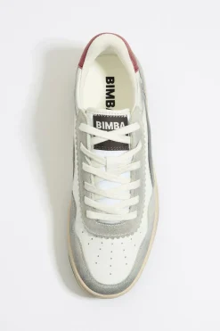 Cheap BIMBA Y LOLA Deportiva Cupsole Piel Blanca