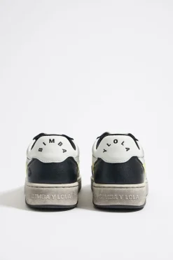 Cheap BIMBA Y LOLA Deportiva Cupsole Piel Negra