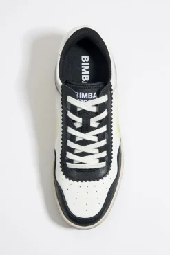 Cheap BIMBA Y LOLA Deportiva Cupsole Piel Negra