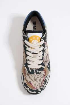 New BIMBA Y LOLA Deportiva Jogger Chimo Print Tiger Beige