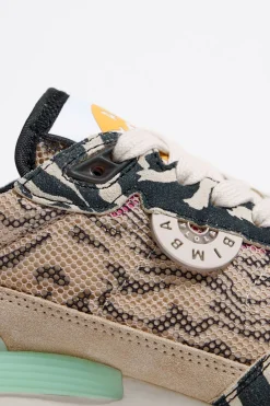 New BIMBA Y LOLA Deportiva Jogger Chimo Print Tiger Beige