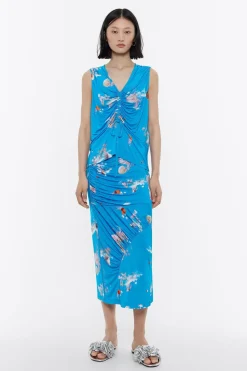 Cheap BIMBA Y LOLA Falda Frunces Waves Azul