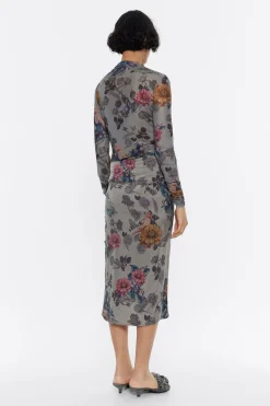 Outlet BIMBA Y LOLA Falda Fruncida Canary Caqui