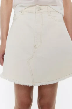 Hot BIMBA Y LOLA Falda Mini Denim Cruda