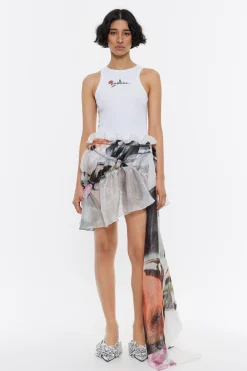 Sale BIMBA Y LOLA Falda Mini Fruncida Perfume Xl Verde